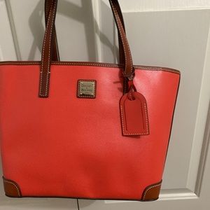 Dooney and Bourke Orange Pebble Tote